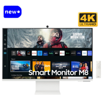 Samsung M8 M80C LCD 32-inch 4K UHD, Smart Monitor, Built-In Speakers, White