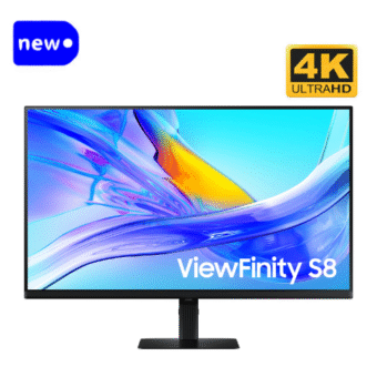 Samsung ViewFinity S8 32-inch, 4K UHD HDR Monitor, Built-in Speakers