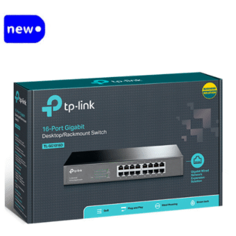 TP-Link TL-SG1016D 16-Port 10/100/1000Mbps Gigabit Desktop/Rackmount Switch