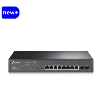 TP-Link TL-SG2210MP JetStream 10-Port Gigabit Smart Switch with 8 PoE+ Ports & 2 Gigabit SFP Slots