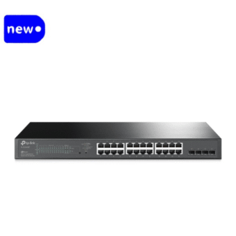 TP-Link TL-SG2428P 28-Port 10/100/1000Mbps JetStream Gigabit Smart Switch with 24-Port PoE+