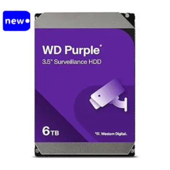 WD 6TB Purple Surveillance Hard Drive (WD64PURZ)