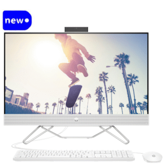 HP AIO 27-CB1157nh Core i7-1255U, 8GB Ram, 512GB SSD, DOS + 27-inch FHD Touch Monitor, White
