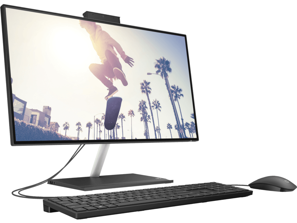An All-in-one hp desktop