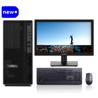 Lenovo ThinkStation P340 Tower Core i7-10700, 8GB Ram, 1TB HDD, DOS + 21.5-inch Monitor