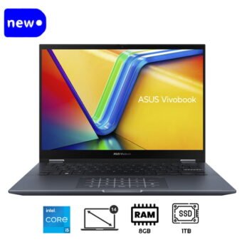 Asus VivoBook S14 Flip Core i5-12500H, 8GB Ram, 1TB SSD, WIN11 Home, 14-inch WUXGA X360 Touch