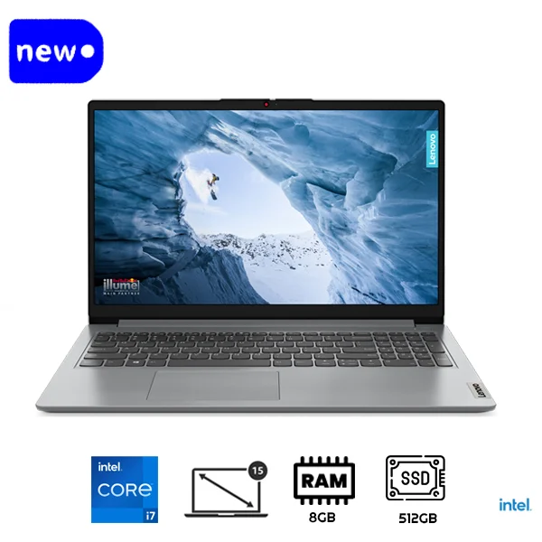 Lenovo IdeaPad 1 Core i7-1255U, 15IAU7, 8GB Ram, 512GB SSD, DOS