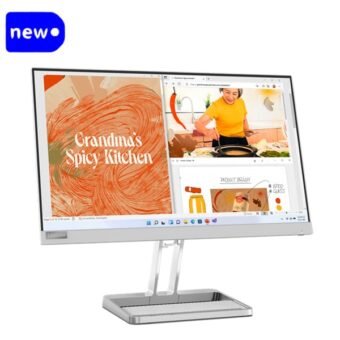Lenovo L22i-40 21.5 inch FHD Monitor, Integrated Speakers, Cloud Grey Color,  Connectivity: 1 VGA, 1 HDMI 1.4 (67AEKACBAE)